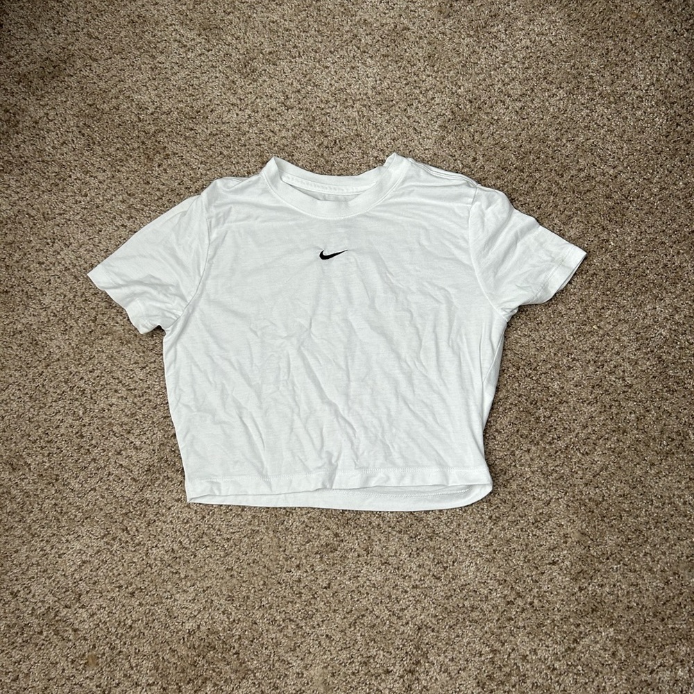 Nike White Crop Top